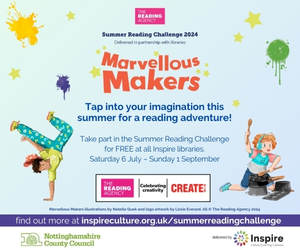 Advert: https://www.inspireculture.org.uk/reading-information/childrens-library/summer-reading-challenge/