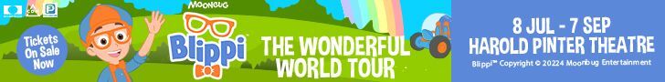 Advert: https://www.haroldpintertheatre.co.uk/shows/blippi-the-wonderful-world-tour