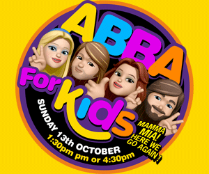 Advert: https://cadoganhall.com/whats-on/abba-for-kids-2024-with-abba-revival-and-mozart-symphony-orchestra/