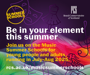 Advert: https://www.rcs.ac.uk/study/summer-schools/