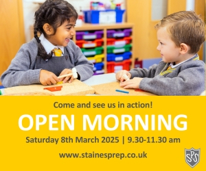 Advert: https://www.stainesprep.co.uk/admissions/