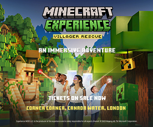 Advert: https://www.minecraftexperience.com/london/?utm_source=Newsletter&utm_medium=MPU&utm_campaign=MinecraftExperience&utm_id=Primary+Times