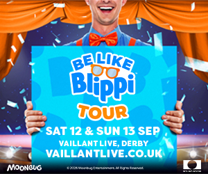 Advert: https://vaillantlive.co.uk/be-like-blippi-tour-2026/