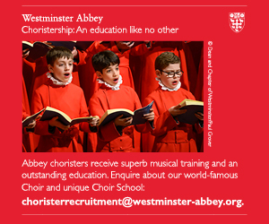 Advert: https://choirschool.westminster-abbey.org/admissions/chorister-experience-events/
